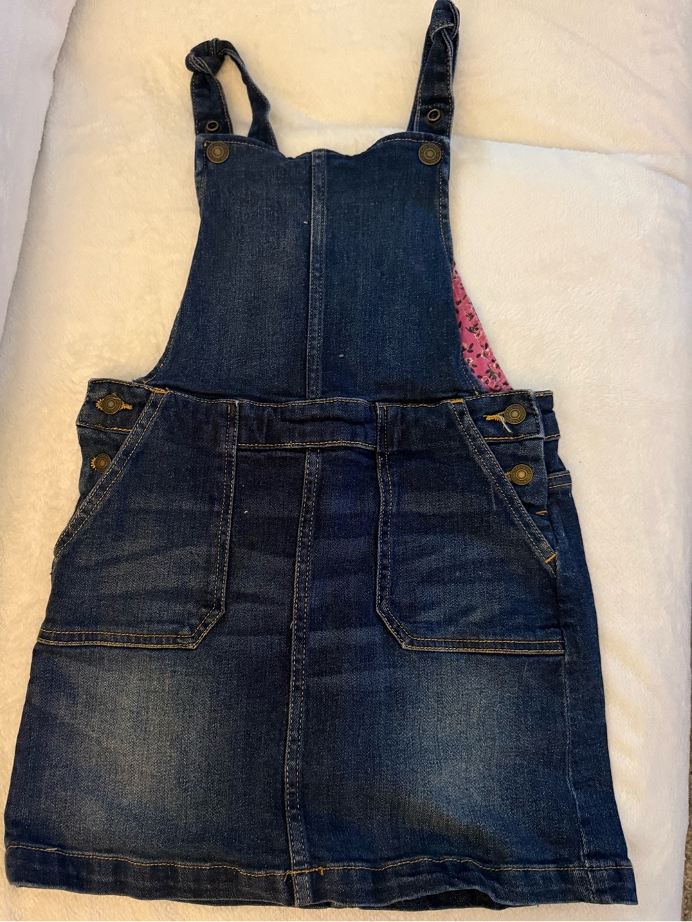 GAP Girls Dark Blue Denim Jumper Dress